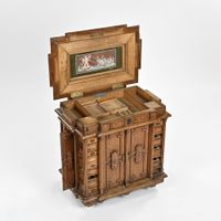 [HORLOGERIE] Cabinet de table sur quatre faces en bois natur… (photo 5)