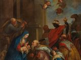 un tableau représentant une crèche, une crèche, une crèche, une crèche, une crèche, une crèche