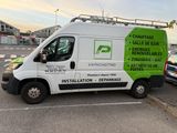 a van that is parked in a parking lot
