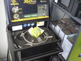l'image d'une machine installée dans un garage