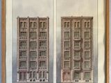 an old picture of a picture of a building and a picture of a picture of a building