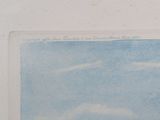 a picture of a picture of a plane flying in the sky