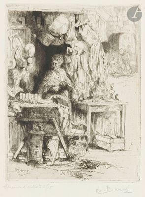 Auguste Brouet (1872-1941) La Marchande de défroques.