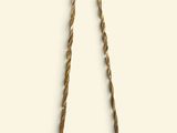 a long rope with a knot hanging from it ' s end