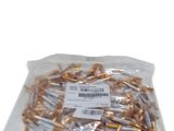an image of a bag of gold and silver screws on a white background