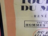 a poster on the side of a building advertising a tour du nom
