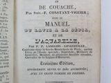 an open book with a black and white title on it