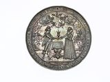 une image représentant une pièce d'argent sur laquelle figurent un homme et une femme