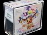 a clear box with a picture of a pikachu