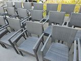 a lot of chairs that are sitting on the ground