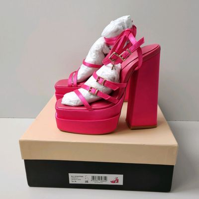 Paire de sandale en satin avec plateau TWINSET, P.