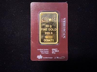 - 1 lingotin 50 g d'or 999.9 - n°9471