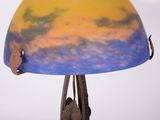 a lamp that is sitting on top of a table