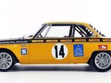 a yellow and black car with numbers on it