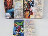 the avengers comic book with the cover opened and the pages opened