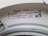 a close up of the label on the front of a washing machine
