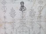 un vieux papier sur lequel est dessiné un homme