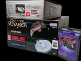 a box of star trek voyager and a box of star trek voyager