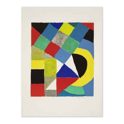 an image of a painting of a square with different colors