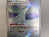 a close up of a card with a polar bear on it