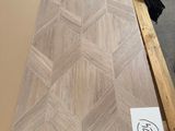 a close up of a table with a lot of wood on it