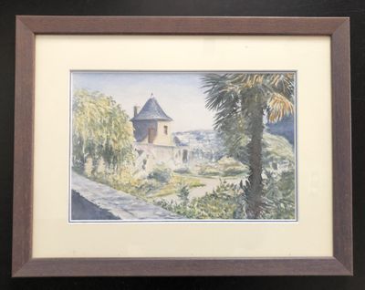 Robert Lemadec, "Quimper, la Retraite", aquarelle, SBM, 19,5…