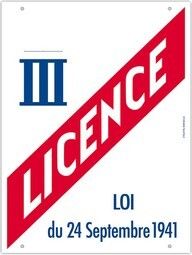 le logo de la licence de l'équipe de football française