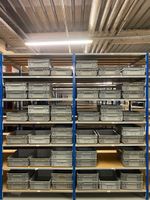Un lot de 10 bacs d'atelier professionnels gris, en plastiqu… (photo 2)