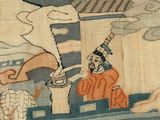 a picture of a painting on the wall of a building