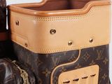 a brown and tan bag and a brown and tan bag