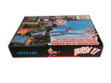 a box with a video game on it on a white background