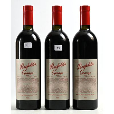 3 Btles PENFOLDS GRANGE, 2016. Bouteille numérotée en parfai… - Photo 1