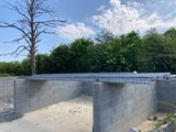 a concrete wall that has been built to look like it is under construction