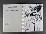 a book with a drawing of a boy in a tie