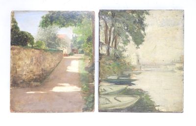 École du XIXe siècle. Paysages. - Photo 1