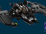 lego batman batmobile with a bat on top of it and a bat on the bottom of the bat