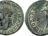 a silver coin with a head of a woman and a head of a man on it