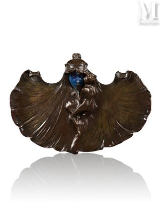 an image of a statue of a woman with a blue stone in her hand