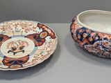 paire de bols et soucoupes en porcelaine Imari japonaise, XIXe siècle