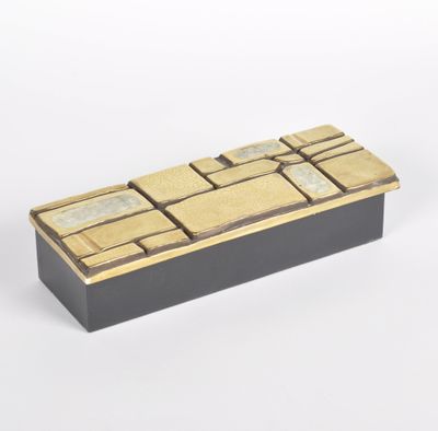 Mithé ESPELT (1923-2020) : Boîte rectangulaire ornée d'un co… - Photo 1