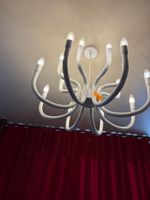Lustre SNOOB de KARMAN (aluminium laqué blanc) - Diamètre 73… (photo 2)