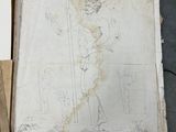 a book with a drawing of a man and a woman