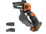the corded saw is attached to the back of a corded saw