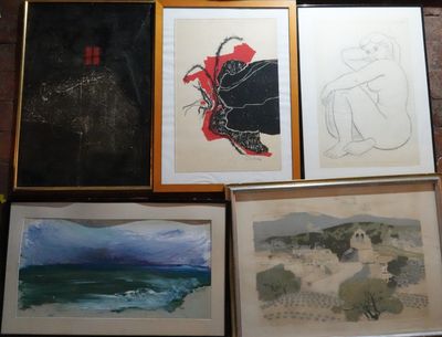 LOT de 13 pièces encadrées comprenant :