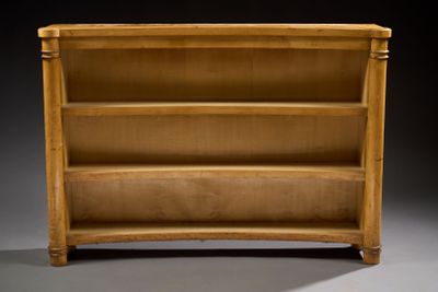 Maison LELEU Etroite bibliothèque en placage de sycomore à f…