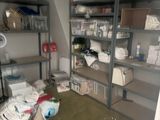 a room that has a lot of boxes and boxes on the shelves