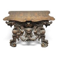 CONSOLE en bois sculpté (photo 2)
