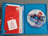 nintendo wii game in a blue case with a white tag on it