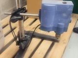 a small machine that is sitting on a pallet