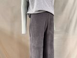 the mannequin is wearing a gray t - shirt and grey pants